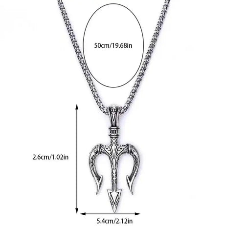 Sea King Trident Cross Border Necklace Pendant - Lootquake