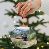 Adornos de madera Alaska Mountain Express de G.Debrekht - Decoración navideña con temática de vida silvestre - 870041