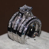 White Zircon Commemorative Women's Love Ring - Lootquake