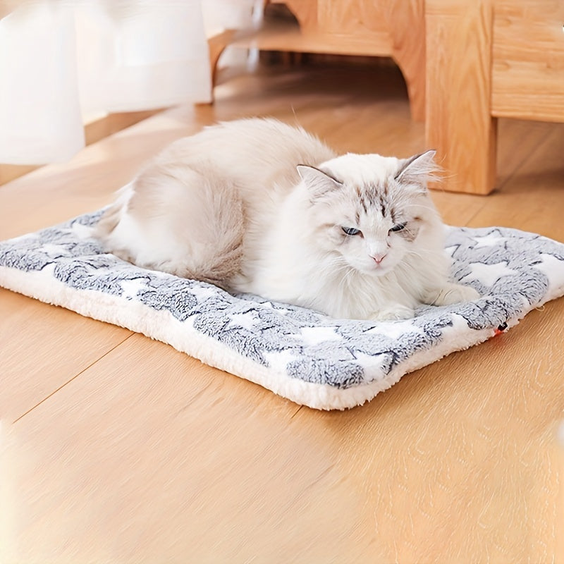 1 alfombrilla suave para jaula de perro, cálida y gruesa, para invierno