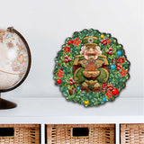Nutcracker's Wreath Gift Holiday Door Decor by G. DeBrekht - Christmas Decor - 8185321H