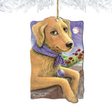 Flowers Fetch Fun Wooden Ornaments Pets by Laura Seeley - Pets Dog and Cats Decor - 8511011-LS