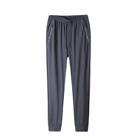 Mens Jogger Sweatpants Casual Plus Size Sports Running Pants Drawstring Elastic Waist Tapered Workout Trousers (Z01 Tapered Grey 6XL) - Lootquake