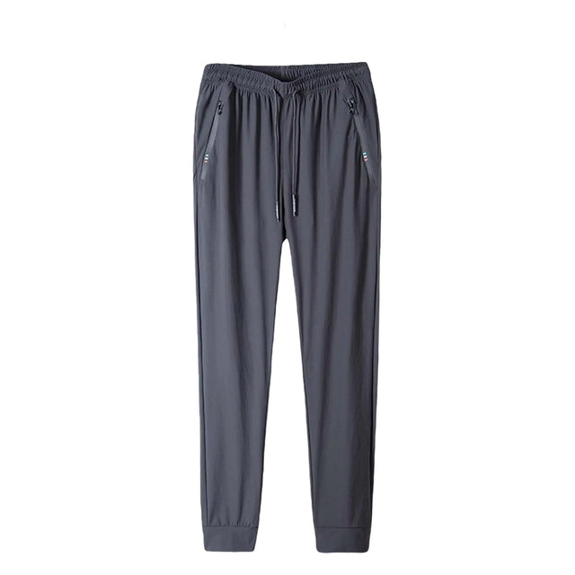 Mens Jogger Sweatpants Casual Plus Size Sports Running Pants Drawstring Elastic Waist Tapered Workout Trousers (Z01 Tapered Grey 6XL) - Lootquake