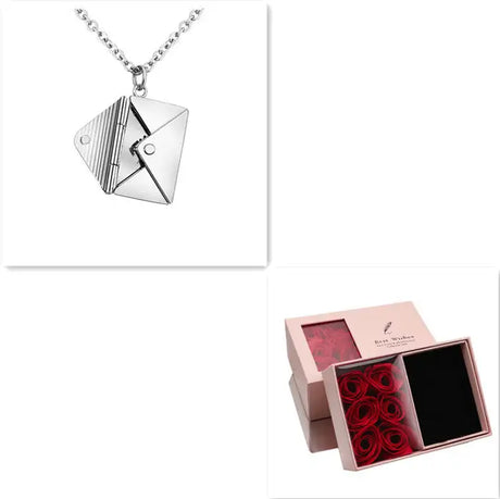 Fashion Jewelry Envelop Necklace Women Lover Letter Pendant Best Gifts For Girlfriend - Lootquake