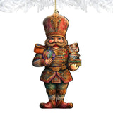 Nutcracker with Clara Wooden Ornaments by G. Debrekht Christmas Decor - 8611059