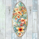 Bloom Harmony Surfboard Coastal Wall Art by G. DeBrekht - Coastal Holiday Decor - 8490132HS