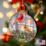 Adornos navideños de madera con forma de pájaros de Gelsinger - Decoración navideña - 8121126DG