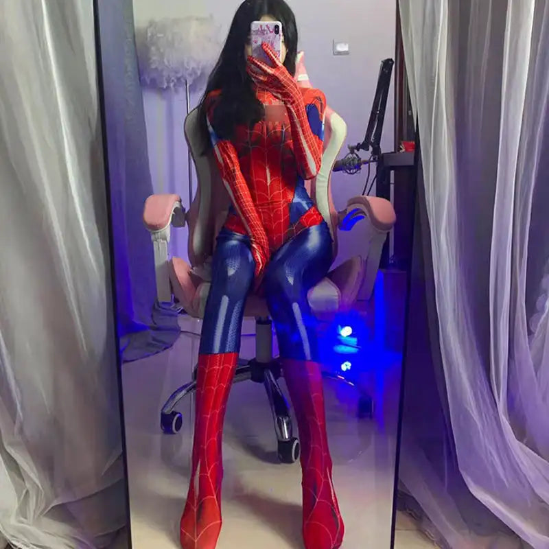 Erotic Lingerie Uniform Temptation Zipper Jumpsuit - Lootquake