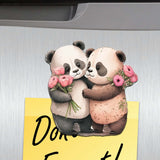 Juego de 6 imanes decorativos de madera con animales del bosque de G. Debrekht - Decoración de vida silvestre - 8090021G-S6