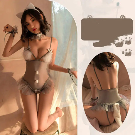 Cute Crotch Onesie Suit Lingerie - Lootquake