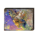 Eternal Love Fantasy Wooden Wall Art by Josephine Wall - Fantasy Decor - 852115-JW