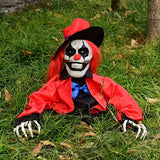 1pc Scary Clown Ground Stake – Red Clown