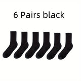 1/6 pares de calcetines deportivos de entrenamiento acolchados unisex, transpirables y absorbentes de humedad para mujer
