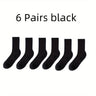 1/6 pares de calcetines deportivos de entrenamiento acolchados unisex, transpirables y absorbentes de humedad para mujer