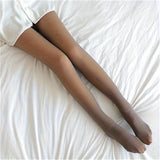 1 paire de leggings d'hiver épais pour femmes ; chaussettes chaudes et fines avec pieds ;