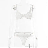 Ladies Underwire Lace Lingerie Suit Fashion - Lootquake