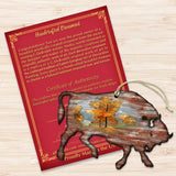 Buffalo Christmas Wooden Ornaments by Nature Wonders - Wildlife Holiday Decor - 8198212