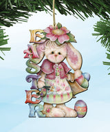 Easter Wooden Ornaments Set of 3 by Jamie Mills-Price - Easter Spring Decor - 8100086S3-MP