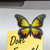 Juego de 6 imanes decorativos de madera con diseño de mariposas de verano de G. Debrekht - Decoración de vida silvestre - 8090012-1G-S6