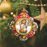 Teddy Bear Girl Treasured Memories Sculpted Hand-Painted Christmas Ornament by G. DeBrekht - Christmas Decor - 6102521
