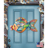 Paradise Fish Beach House Door Decor by G. DeBrekht - Coastal Holiday Decor - 8126161H