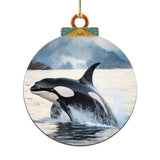 Adornos de madera de orcas de Alaska de G.Debrekht - Decoración navideña con temática de vida silvestre - 870051