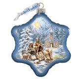 Nativity at the Chapel Glass Ornament by D. Gelsinger - Nativity Holiday Decor - 754-101-DG