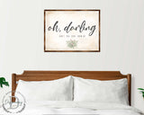 Oh Darling - Nursery sign - Don't you ever grow up - Nursery wall decor - Kids room wall decor - Contemporary sign - Newborn Gift - 310350
