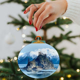 Adornos de madera de la belleza atemporal de la naturaleza de Alaska de G.Debrekht - Decoración navideña con temática de vida silvestre - 870073