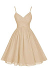 Meicuhap Womens Short Sweetheart Spaghetti Straps Homecoming Dresses Party Dresses with Pockets Champagne US2 - Lootquake