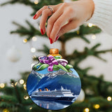 Adornos de madera de aventura en crucero por Alaska de G.Debrekht - Decoración navideña con temática de vida silvestre - 870032