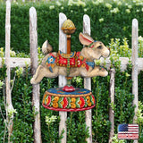 Carousel Bunny Easter Holiday Door Decor by G. DeBrekht - Carousel Holiday Decor - 8114042H