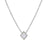 Square Natural White Shell Pendant Collarbone Necklace Bracelet - Lootquake
