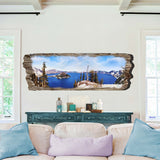 Arte mural de madera con vista al lago de G. DeBrekht Coastal Decor - 8491107W
