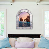 Colgador de pared Sunset Serenity de G. DeBrekht - Decoración costera con vida marina - 8491001W