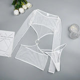 Comfortable Sheer Mesh Design Lingerie - Lootquake