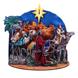 Conjunto decorativo de aldea "El Viaje de los Reyes Magos" de D. Gelsinger - Decoración navideña - 852768
