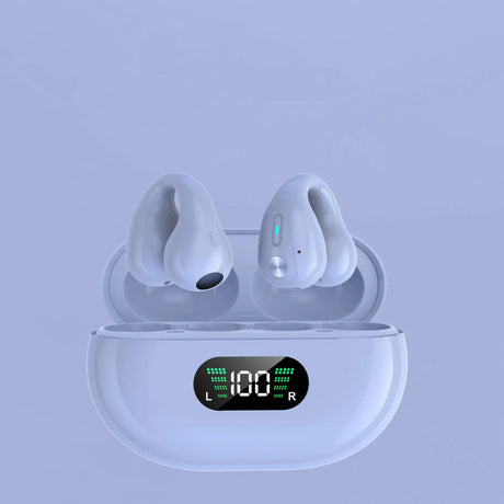 Bone Conduction Headphones TWS Earbuds Ear Clip Bluetooth 5.3 Touch Wireless Earphone In-Ear Bass HIFI Sports Headset - Lootquake