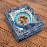 Christmas Carousel Rainbow Glass Ornament by G. Debrekht - Christmas Decor - 756-021