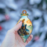 Mermaid Coastal Wooden Ornaments by G. DeBrekht Coastal Holiday Decor - 8688169
