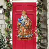 Decoración navideña para puerta con Papá Noel y pez de G. Debrekht - Decoración navideña con Papá Noel y muñeco de nieve - 8691411H