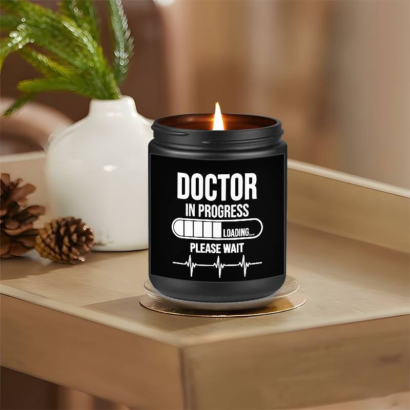 Una vela con aroma a lavanda, 150 g, hecha de cera de soja. Un regalo ideal para médicos y profesionales de la salud. Ideal tanto para hombres como para mujeres. Perfecta para cumpleaños, Navidad y Acción de Gracias.