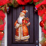 St. Nick's Gift Holiday Door Decor by G. Debrekht - Christmas Santa Snowman Decor - 8691410H