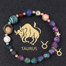 Natural Volcanic Rock Electroplating Twelve Constellations Bracelets - Lootquake