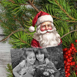 Jolly Santa Faces Decorative Wooden Clip-on Ornaments Set of 3 by G. Debrekht - Christmas Decor - 8091045C-S3