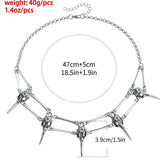 Fashionable New European And American Gothic Bird Skull Necklace - Lootquake