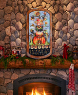 Harvest Pumpkin Scarecrow Holiday Door Decor by Jamie Mills-Price - Thanksgiving Decor - 8611075H-MP