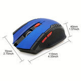 Souris de jeu sans fil ConnectFit 2,4 GHz avec récepteur USB – Compatible avec Windows 7/2000/XP/Vista, idéale pour les accessoires PC et ordinateurs portables