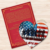 USA Military Heart Wooden Ornaments - American Christmas Decor - 8187130